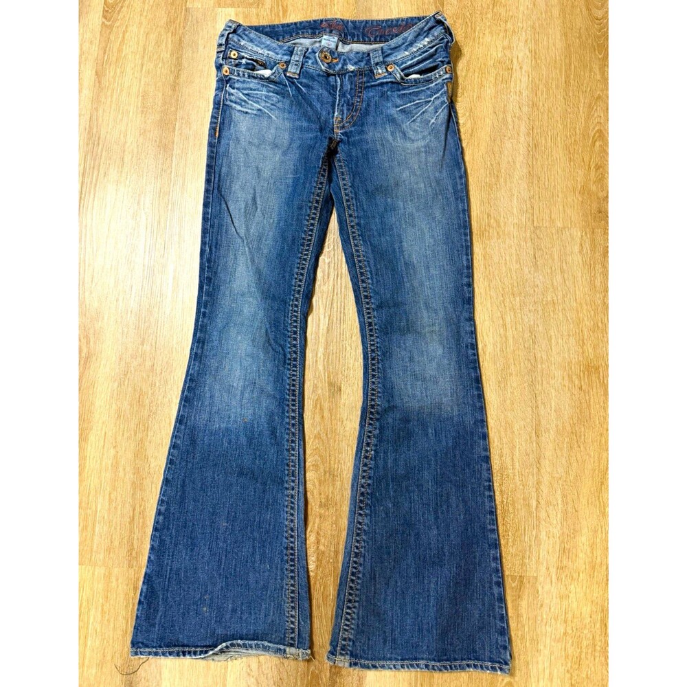 Y2K Silver Jeans Women’s Bootcut Blue Medium Wash Denim Slim Fit 27 Low Rise